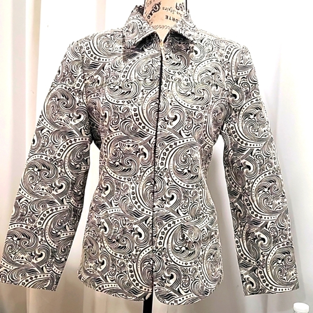 Draper's & Damon's. Zipper Blazer Medium. M5